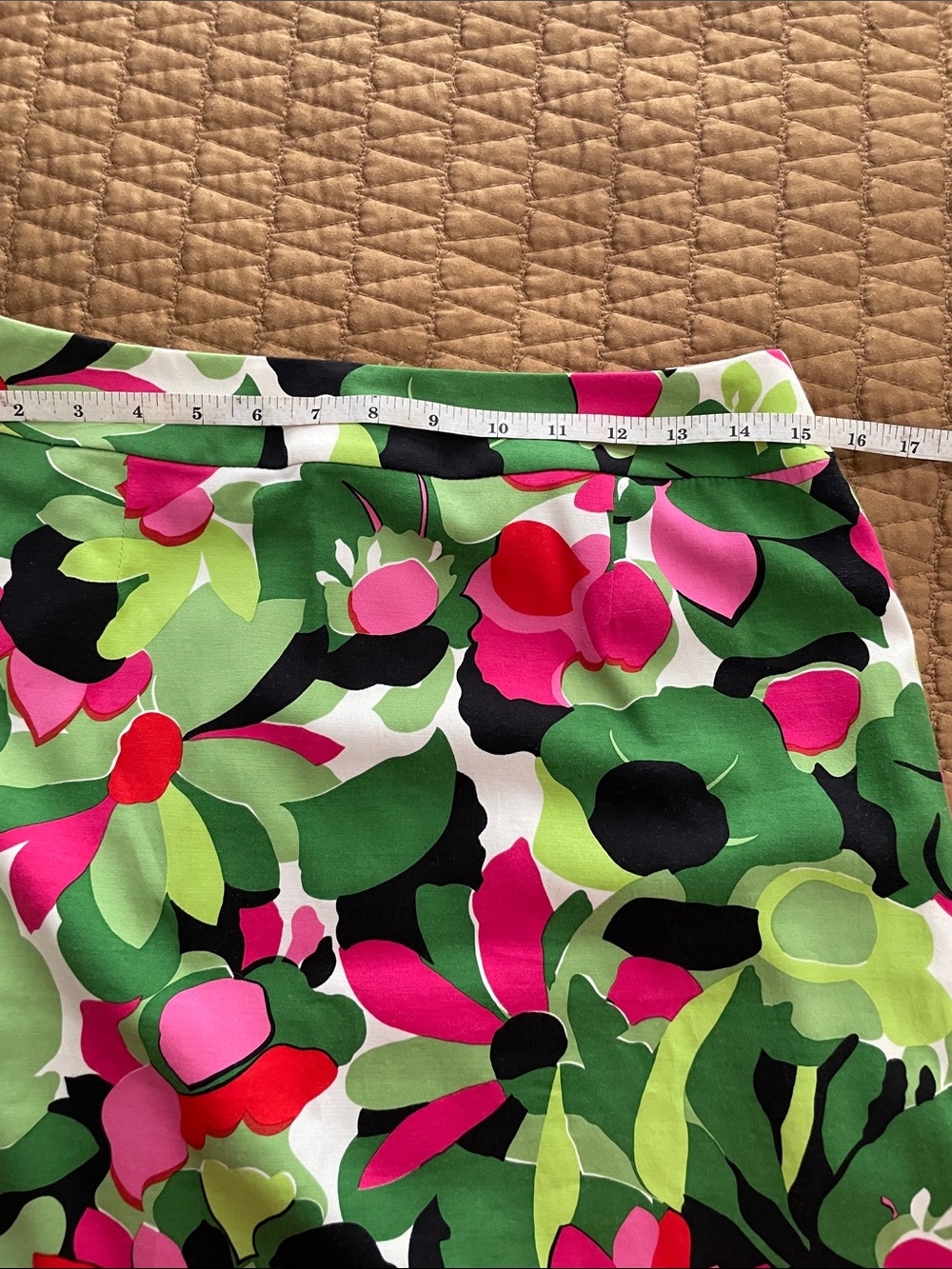 Talbots Floral A-line Skirt - Picture 5 of 6